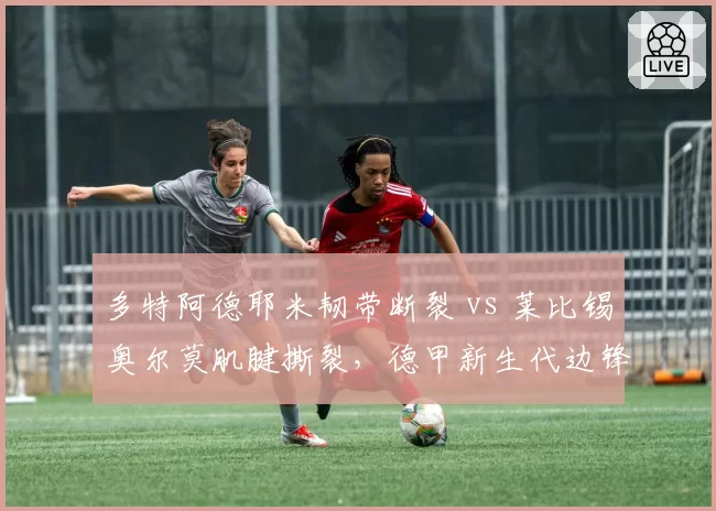 多特阿德耶米韧带断裂 vs 莱比锡奥尔莫肌腱撕裂，德甲新生代边锋恢复周期拉开三个月差距